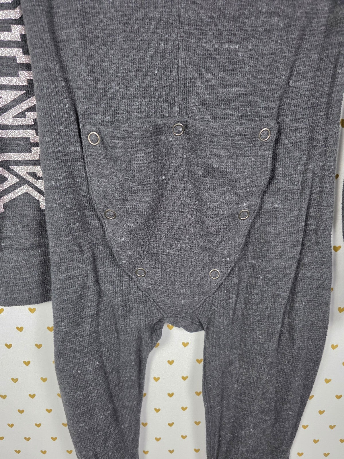 Victoria's Secret PINK Union Suit S World's Greatest Wrapper Sequin Pajamas