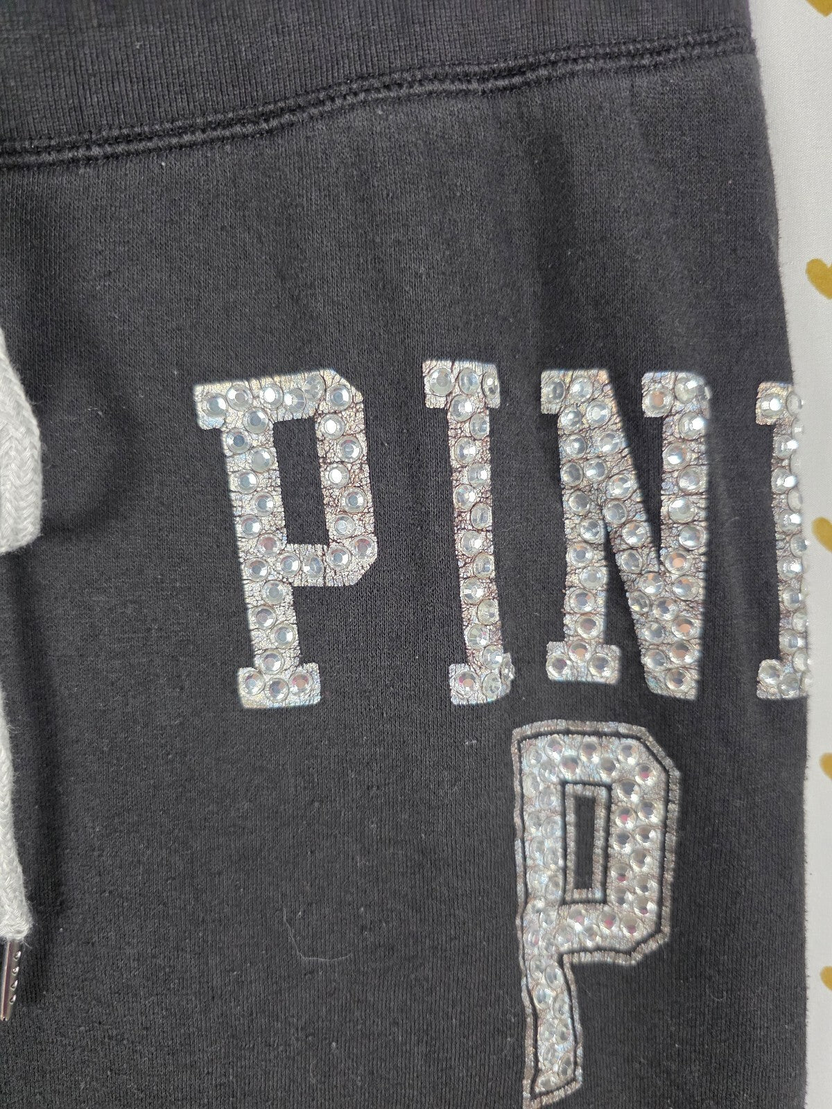 Victorias Secret PINK Bling Studded Small Tapered Sweats Sweatpants