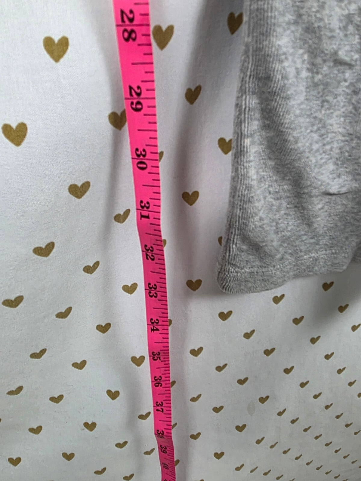 Victorias Secret PINK Vintage Velour Sweats Sweatpants BLING logo Grey Sequined