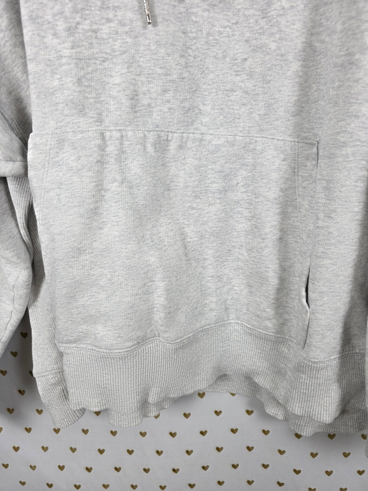 Victorias Secret Pink Grey 2XL XXL Pullover Hoodie Sweater Jacket Logo