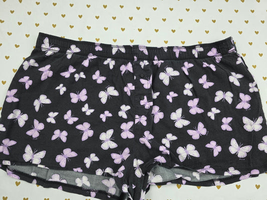Victorias Secret PINK Butterflies XL  Sleep Shorts Boxers Pajama Bottoms