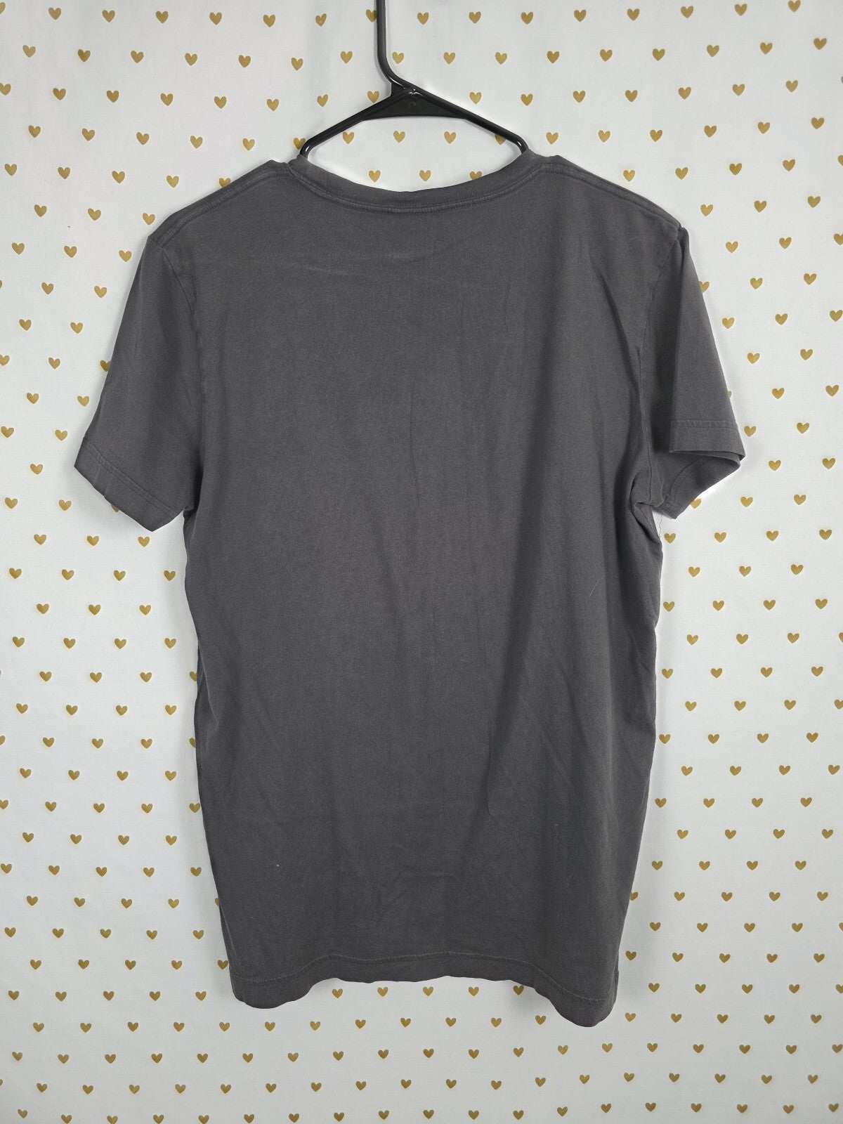 Victorias Secret PINK Checkered BLING Sequined Tee shirt 86 Grey Small