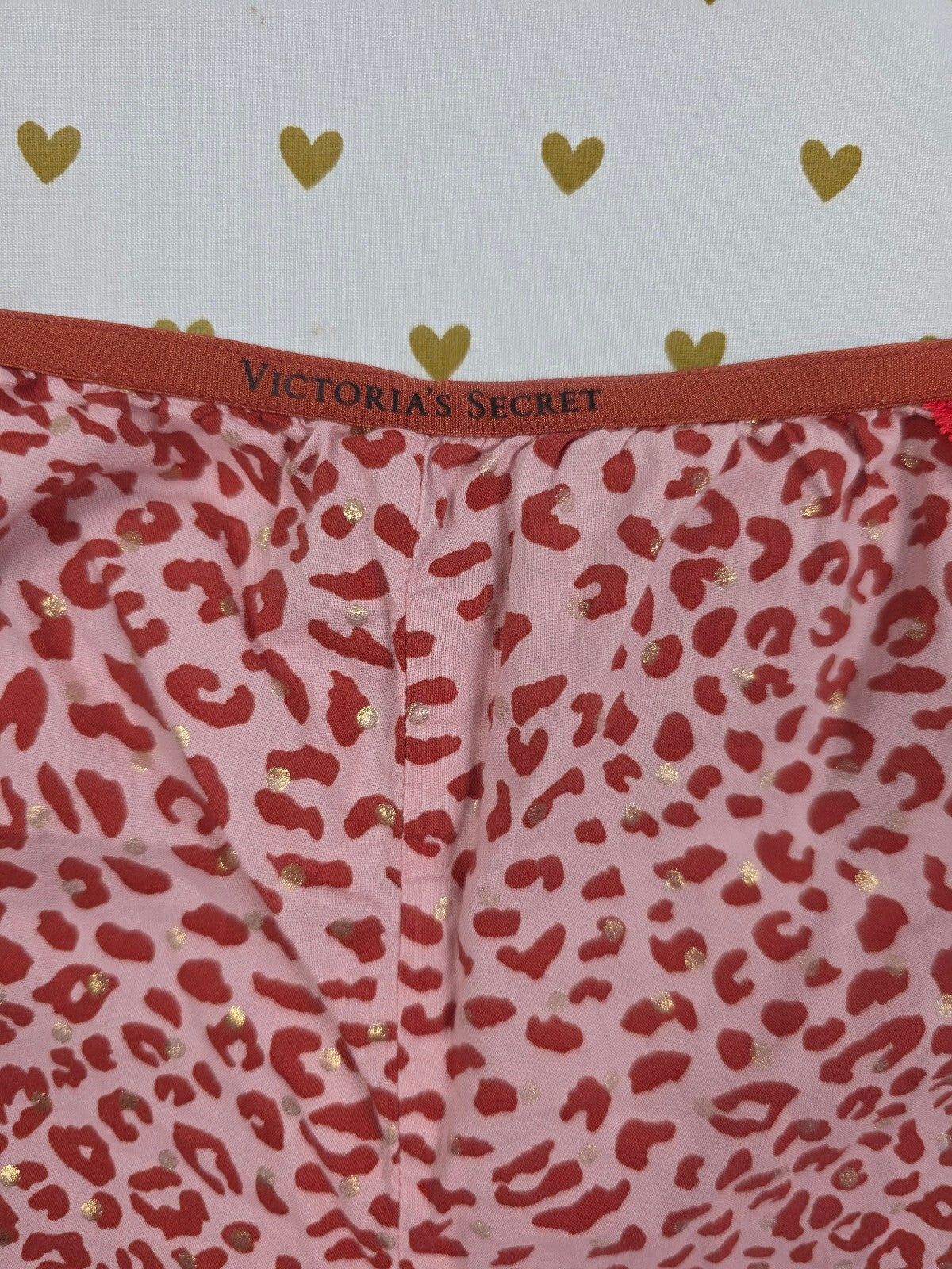 Victorias Secret Cheetah Medium Sleep Shorts Boxers Pajama Bottoms