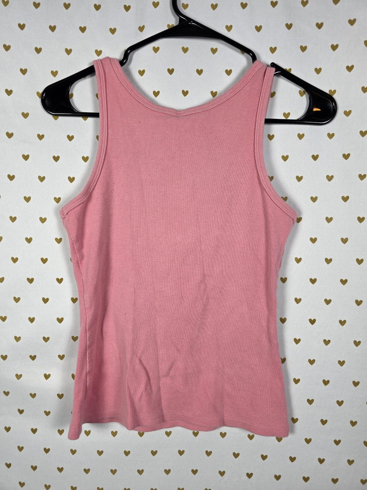 Vintage 2003 Victoria's Secret Sexy Angel Rhinestone Rose Tank Top S BLING