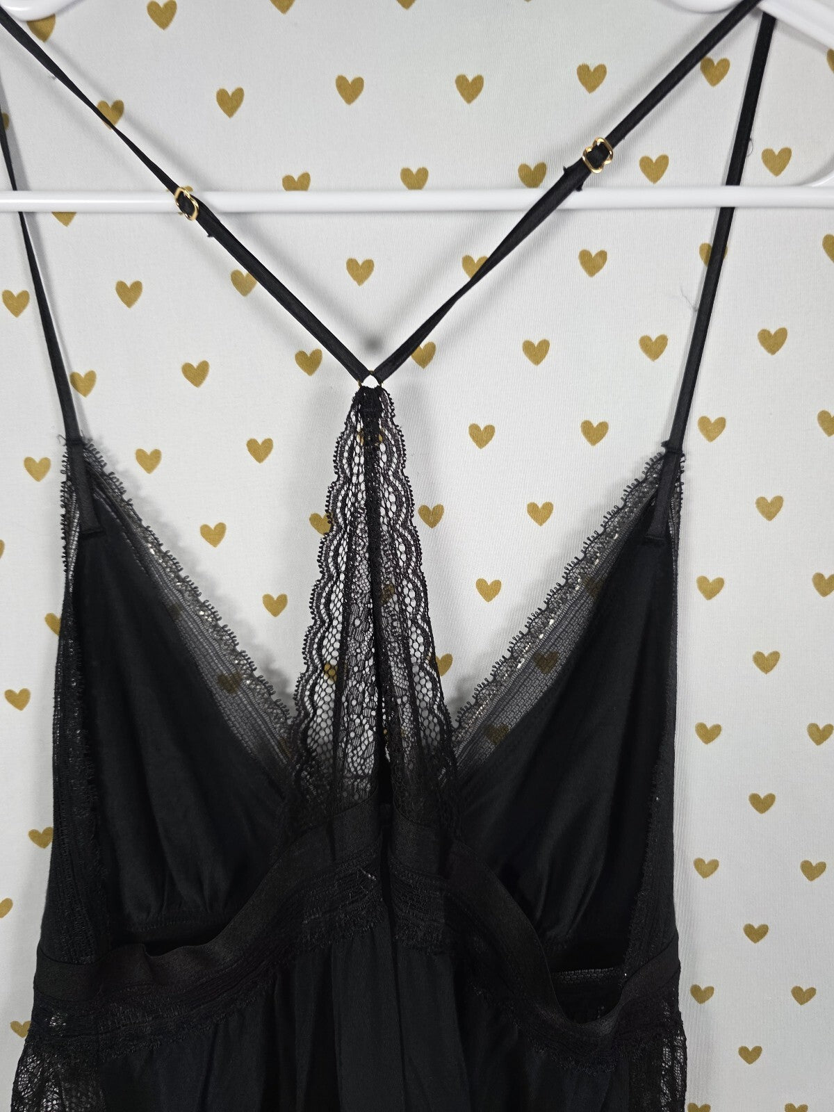 Victorias Secret Black racerback super soft nightie Slip Dress Pajama XL