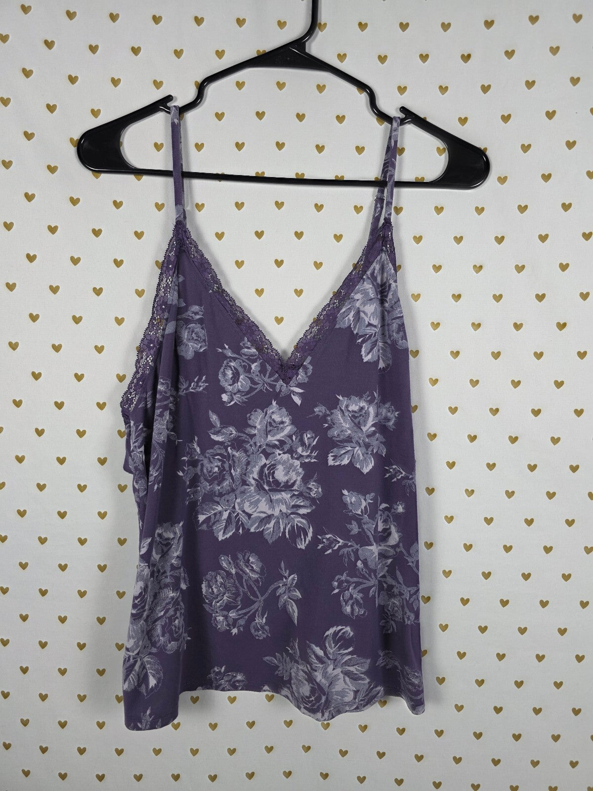 Victorias Secret Floral Babydoll tank Top Super Soft Large