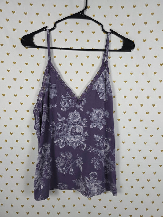 Victorias Secret Floral Babydoll tank Top Super Soft Large