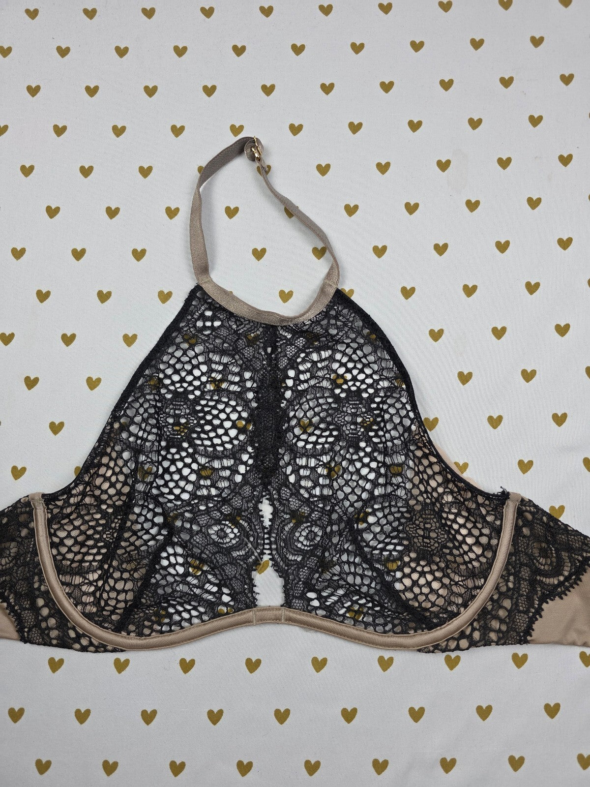 Victorias Secret High Unlined Choker Bralette Very Sexy 32D