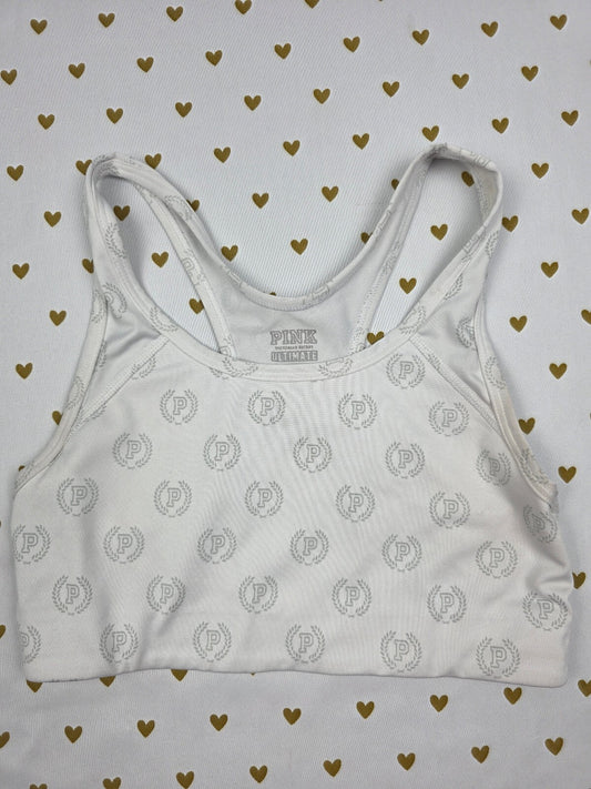 Victorias Secret Pink Ultimate Sports bra crest SMALL Bralette Bra Top Tank