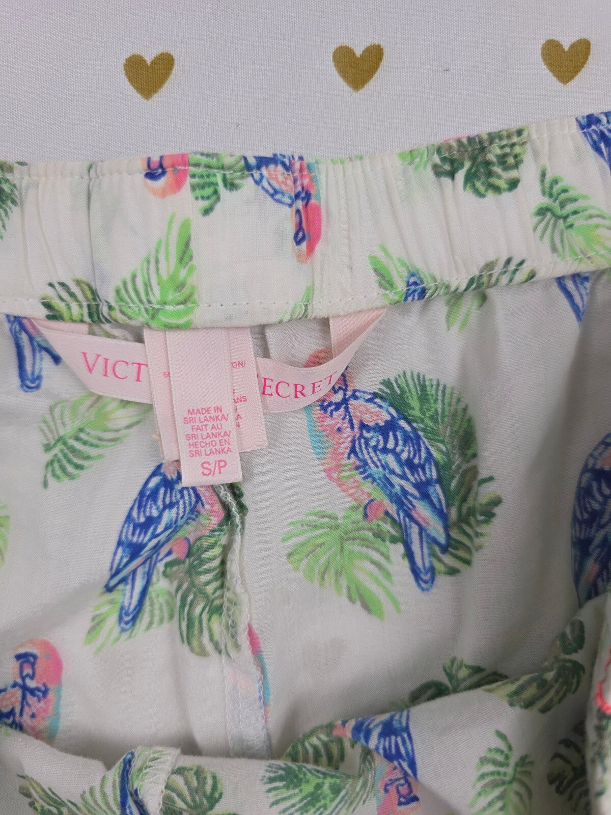 Victorias Secret Parrots Sleep Shorts Boxers Pajama Bottoms Small