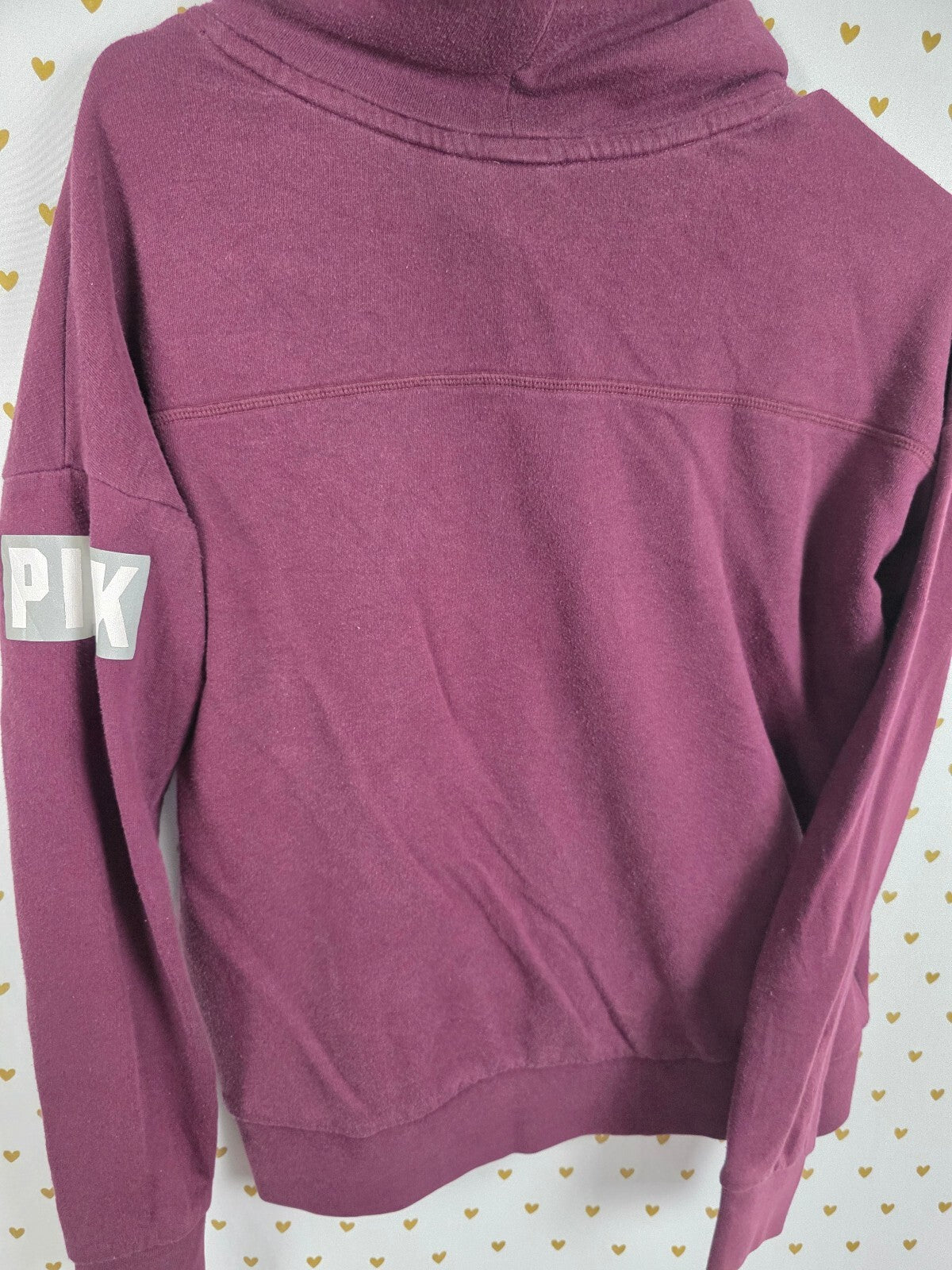 Victorias Secret Pink Cheetah Leopard Reflective Cowl Neck Sweater  xs