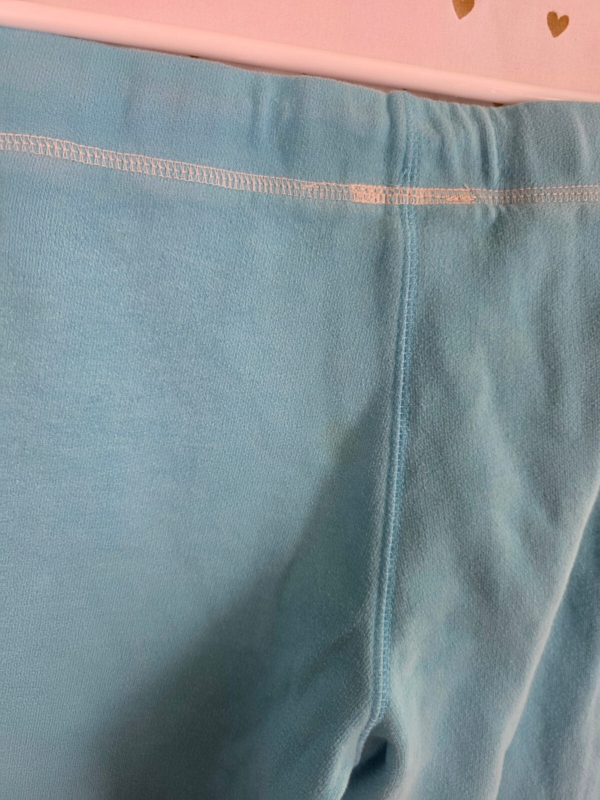 Vintage VS PINK Art Dept Hoodie Sweatpants Set XS Aqua Paint Splatter 1986