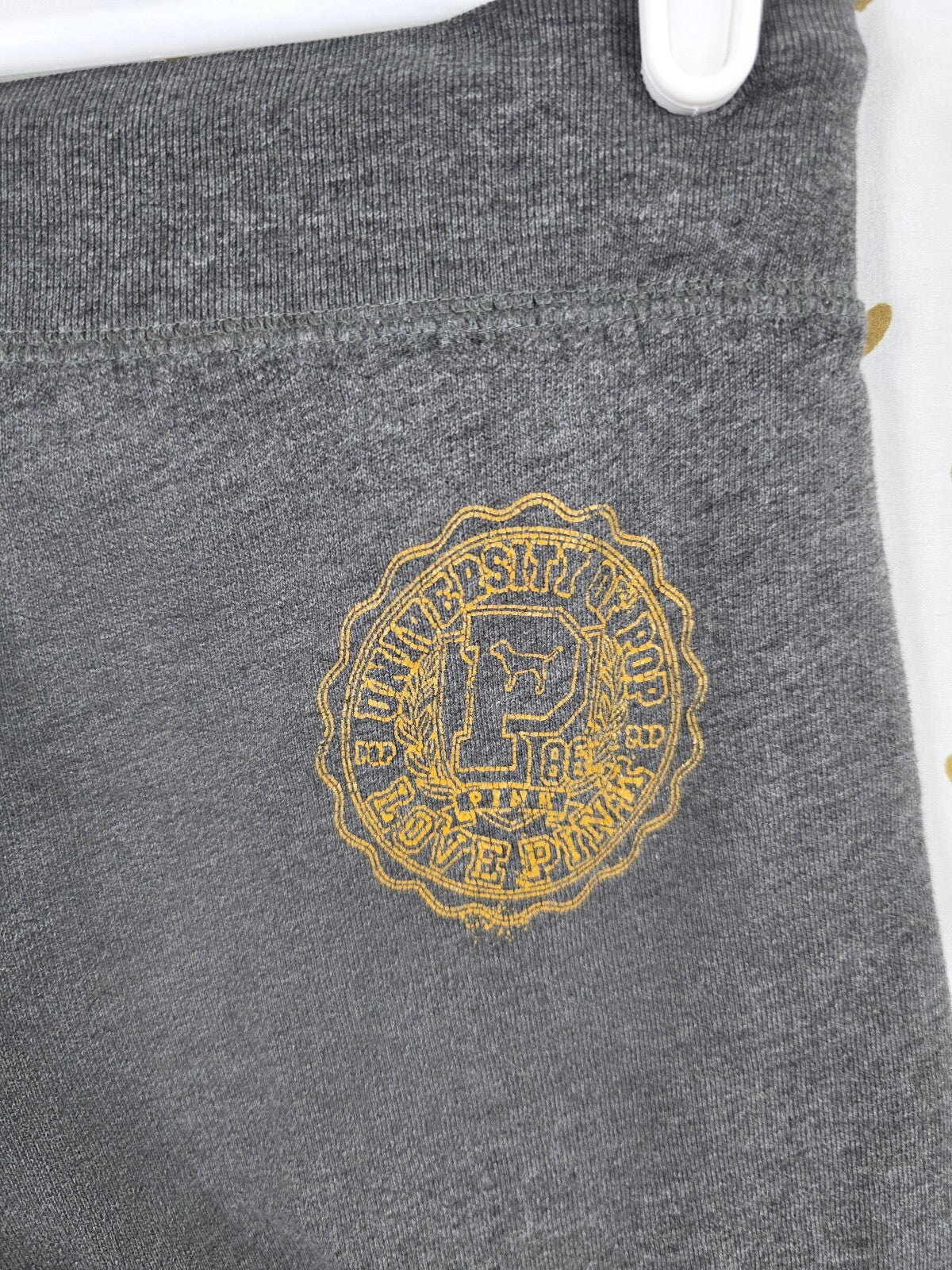 Victorias Secret PINK Vintage University Sweats XS Joggers Sweatpants Grey