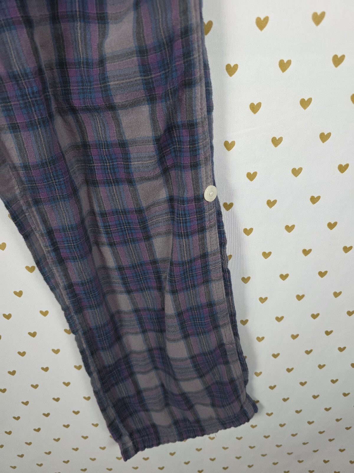 Victorias Secret Vintage PINK Plaid YES PLEASE Sleep Pants Pajama PJ Bottoms