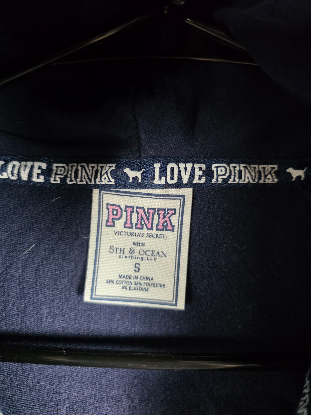 Victoria’s Secret PINK Yankees Batter Up 03 MLB Zip Hoodie Small 5th & Ocean