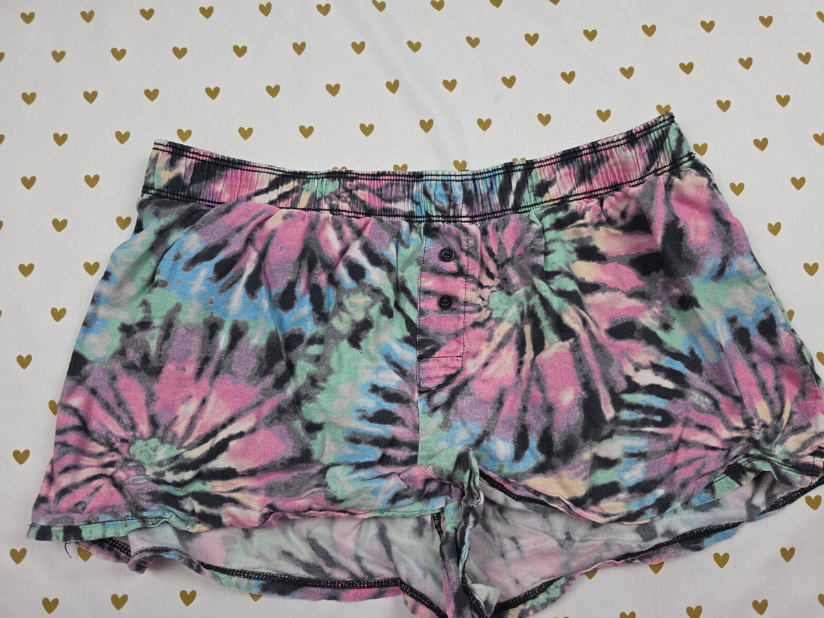 Victorias Secret PINK Tye Dye SMALL Sleep Shorts Boxers Pajama Bottoms