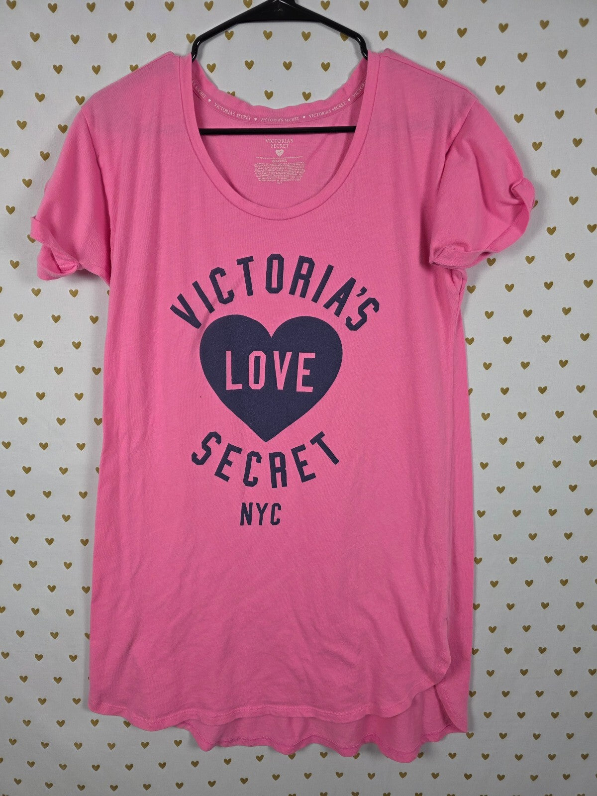 Victorias Secret LOVE Soft Sleep Shirt Nightgown Pajama Dress Small