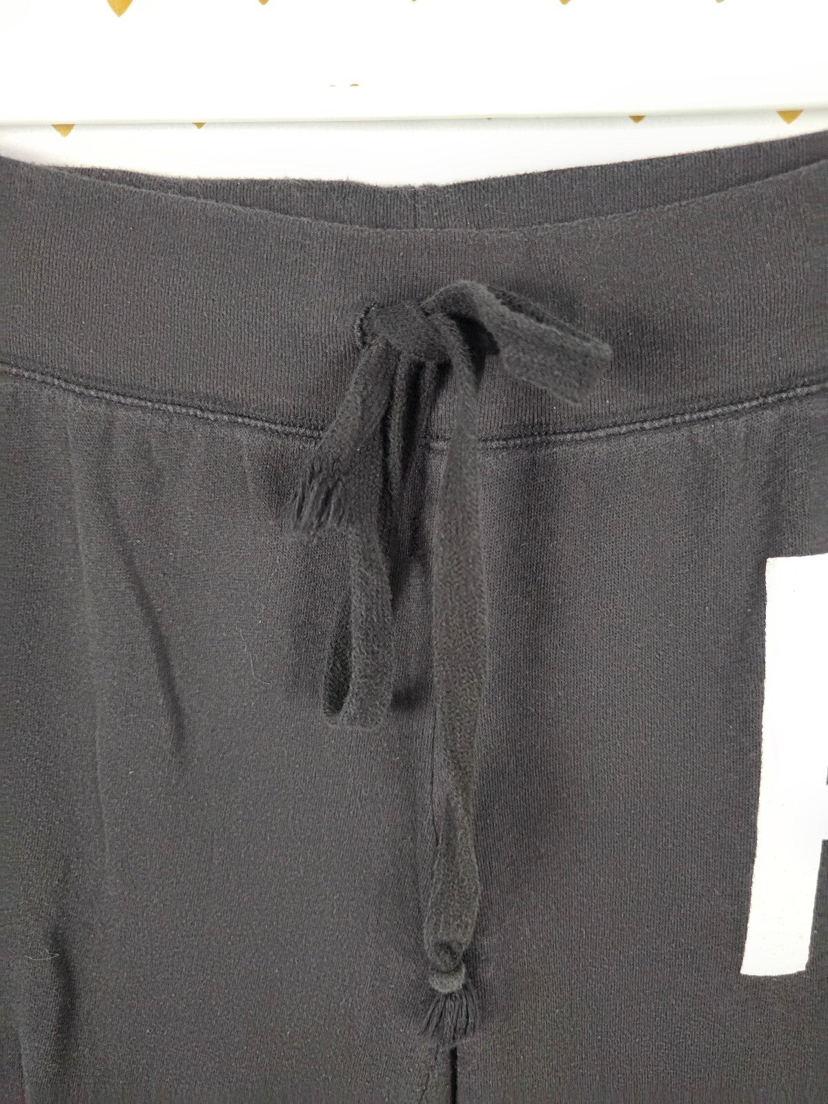 Victorias Secret PINK Small Raw Hem Sweats Logo Flare