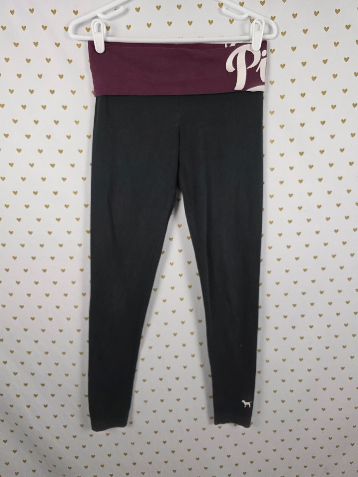 Victorias Secret PINK Foldover Yoga pants Skinny ankle Small