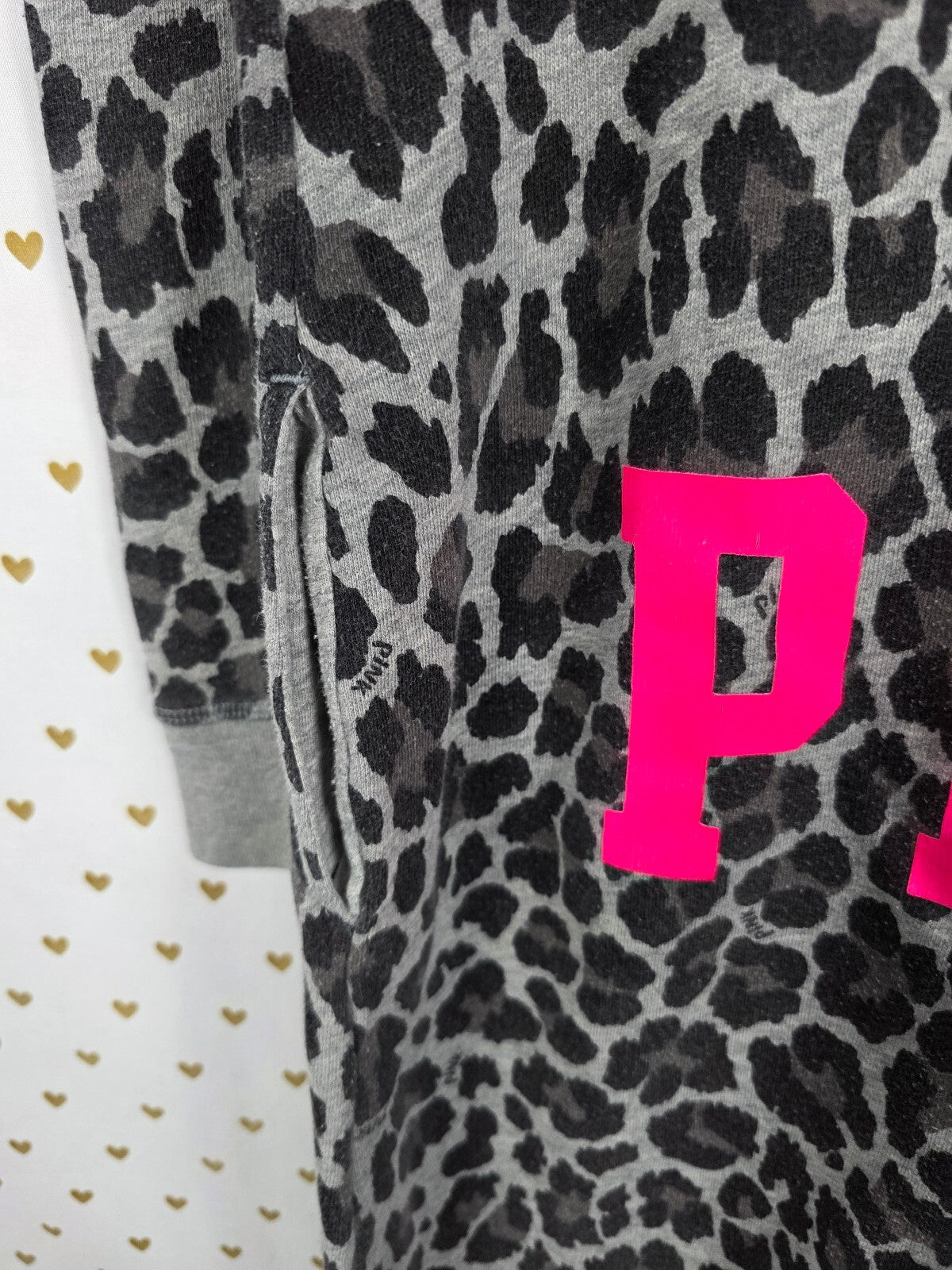 Victoria's Secret PINK 2012 Fashion Show Leopard Jumpsuit Rare XS Hooded HTF