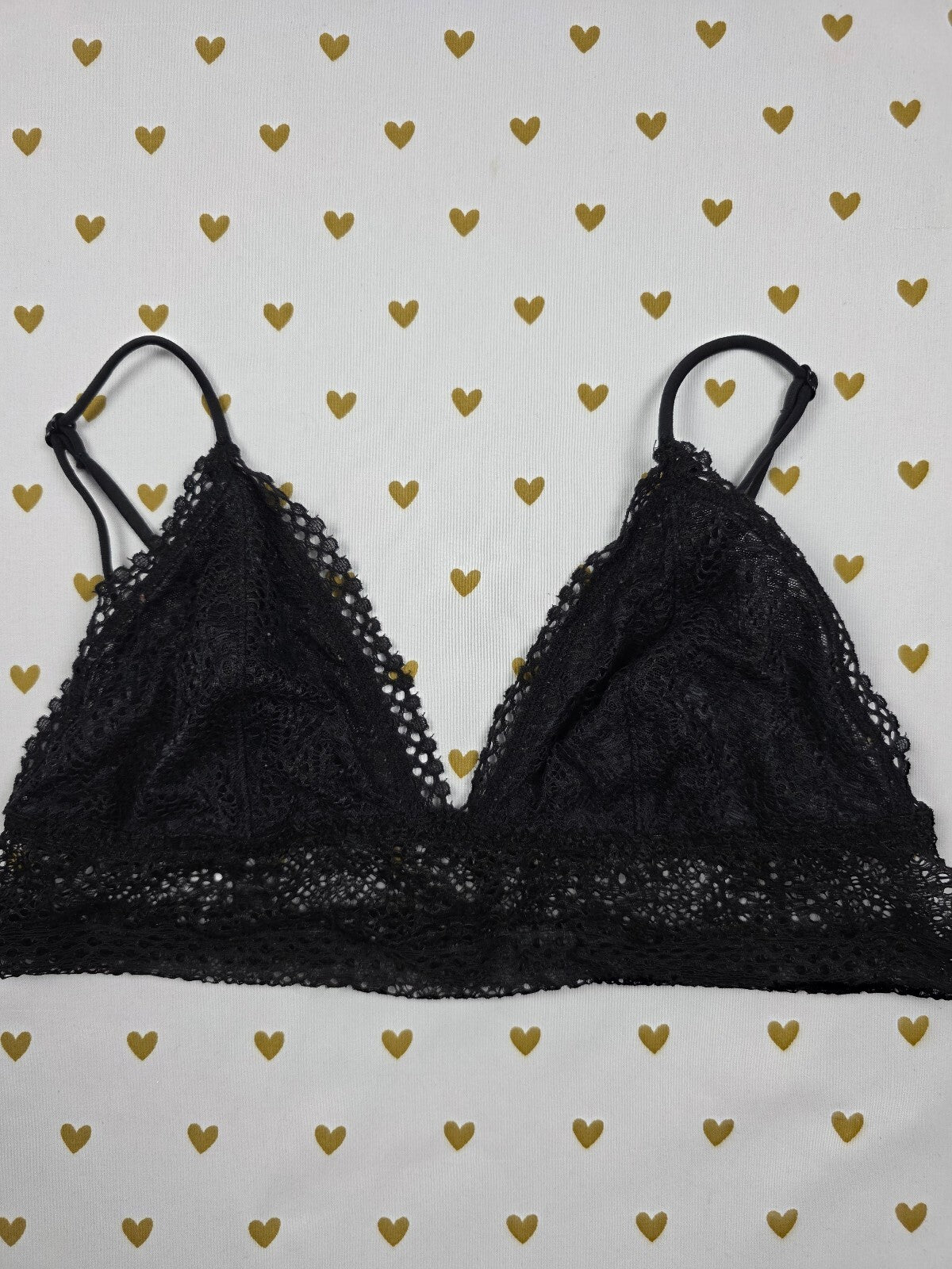 Victorias Secret Black Lace Small Bralette Bra Top Tank