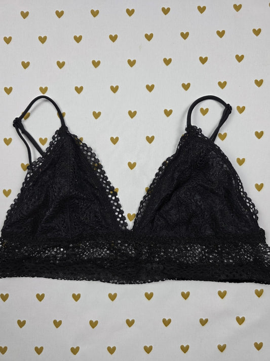 Victorias Secret Black Lace Small Bralette Bra Top Tank