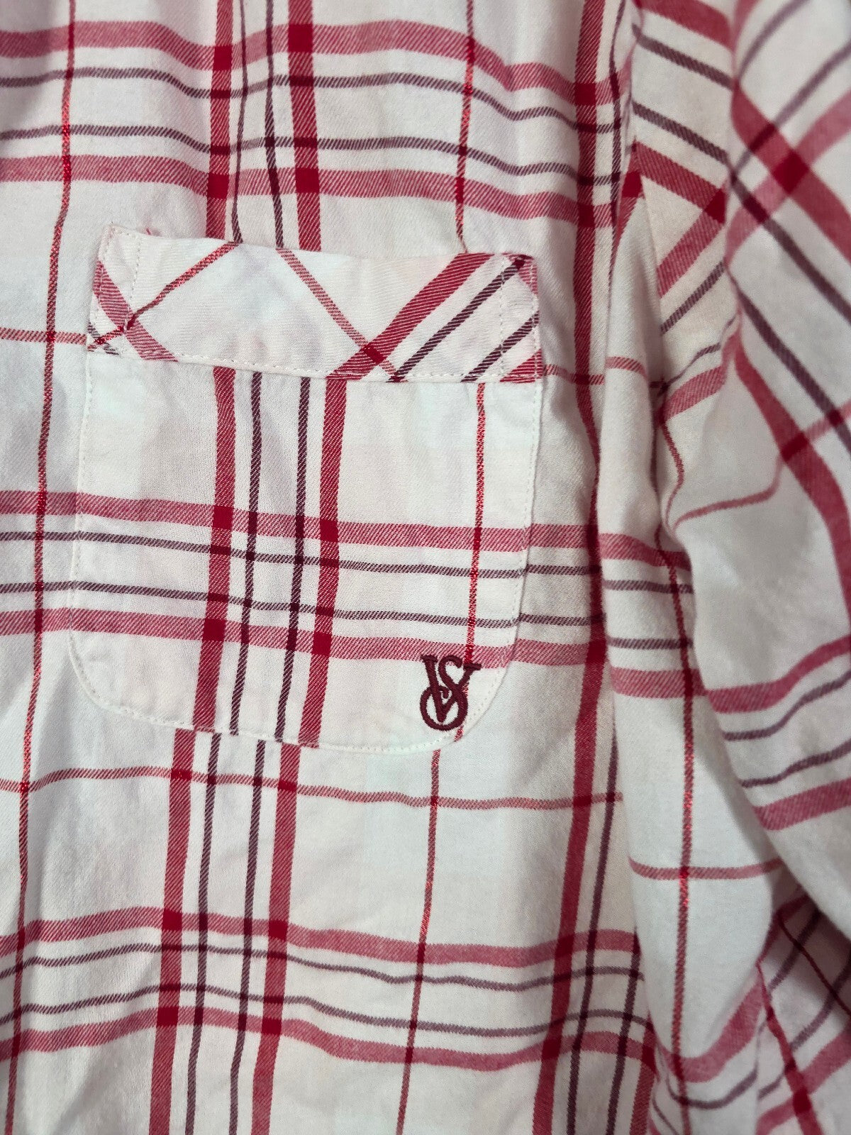 Victorias Secret Plaid Sleep Set Pajama Shirt Pants Bottoms MEDIUM Comfy