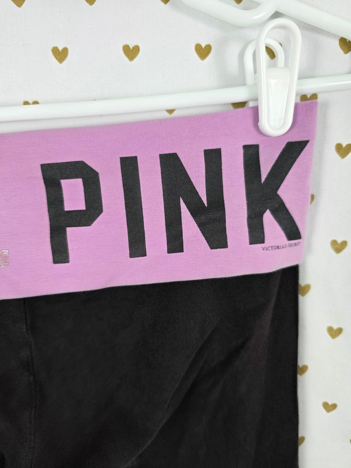 Victorias Secret PINK Vintage Y2k LOVE Foldover Yoga pants Capri Cropped Small