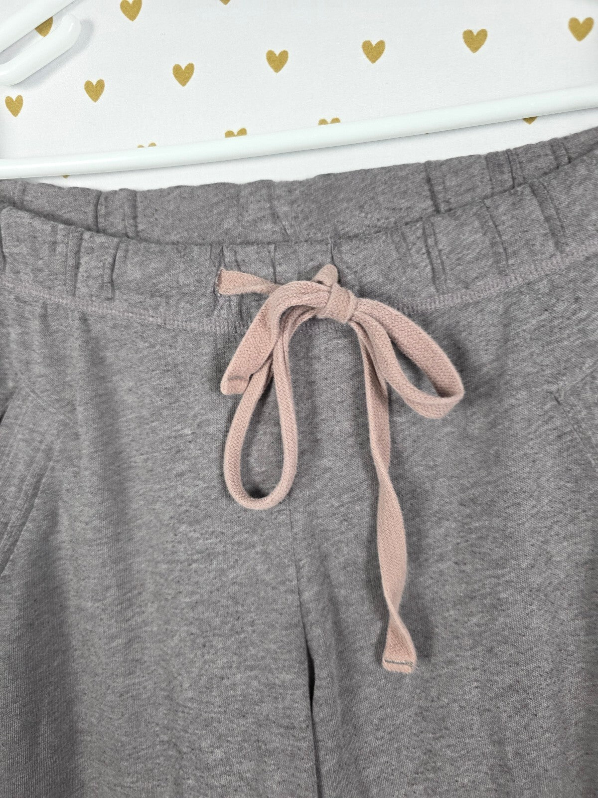 Victorias Secret PINK Grey XS Logo Butt Boyfriend Sweats Flare