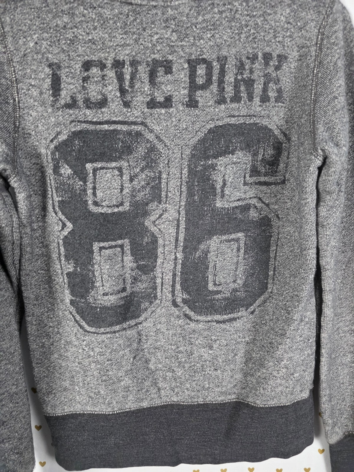 Victorias Secret Pink Vintage Full Zip 86 Hoodie Jacket Medium