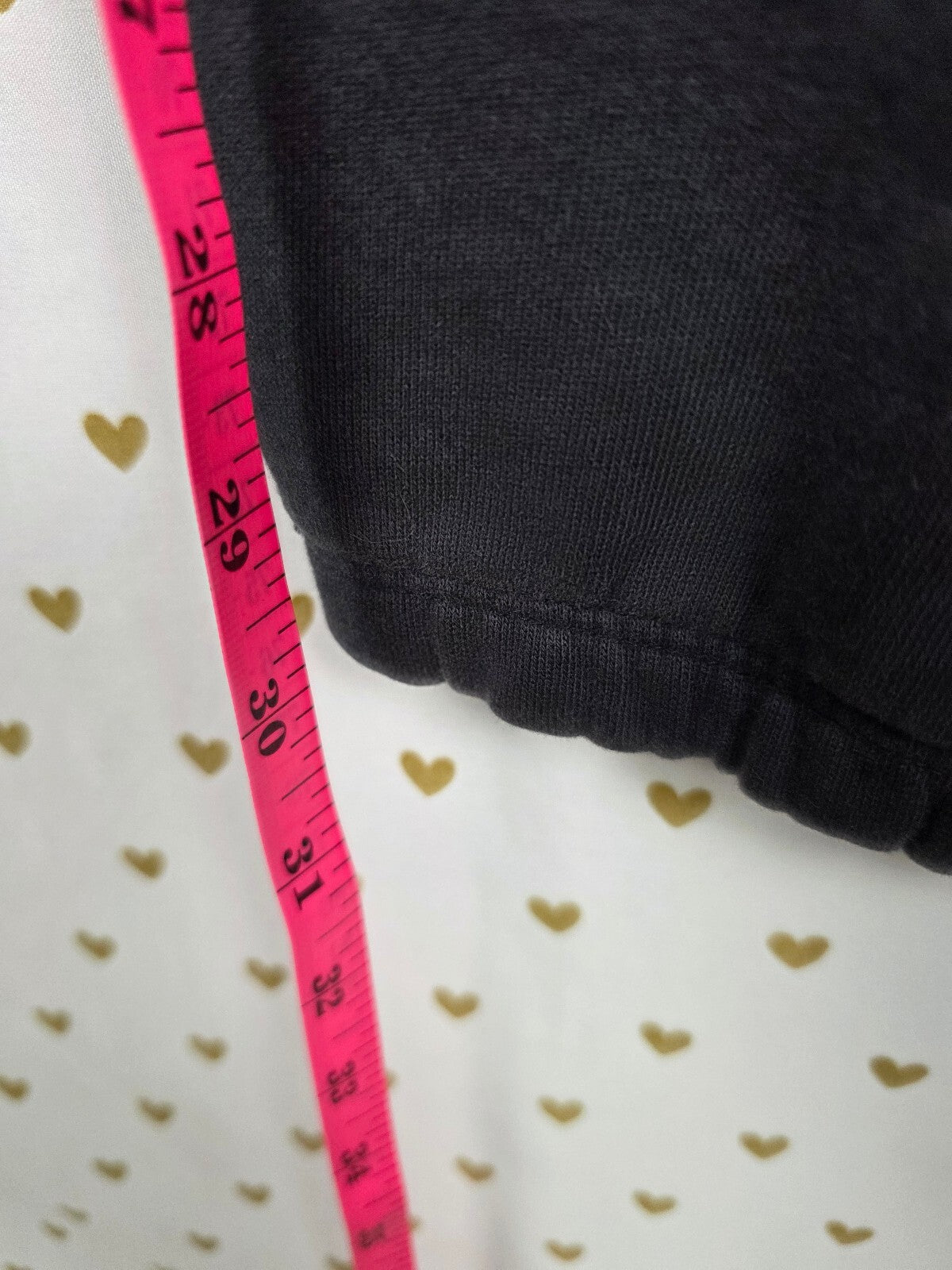 Victorias Secret PINK LOVE Black Sweats Sweatpants SMALL