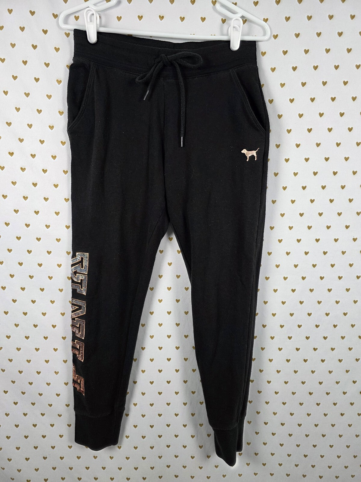 Victorias Secret PINK Medium Bling logo Joggers Sweats Sweatpants