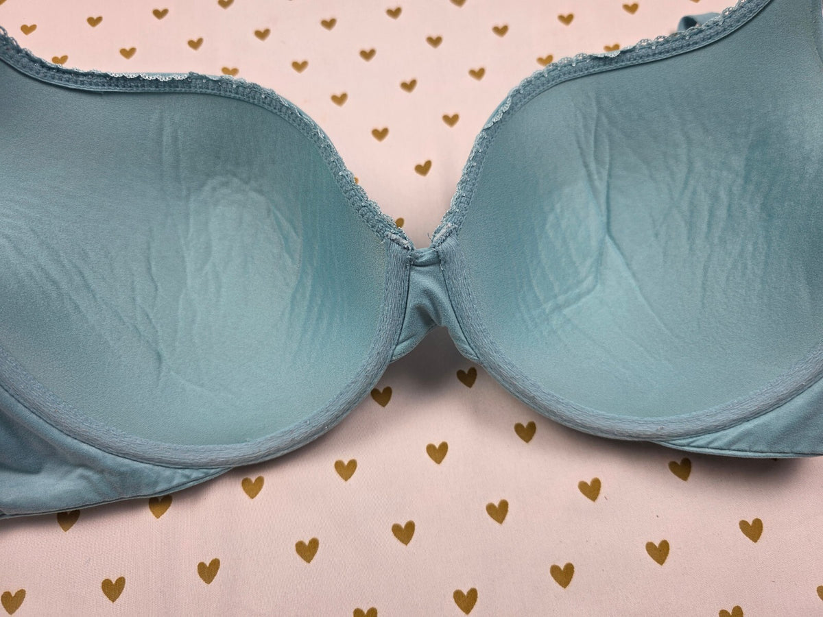 Victorias Secret Blue Perfect Shape Bra 36DD