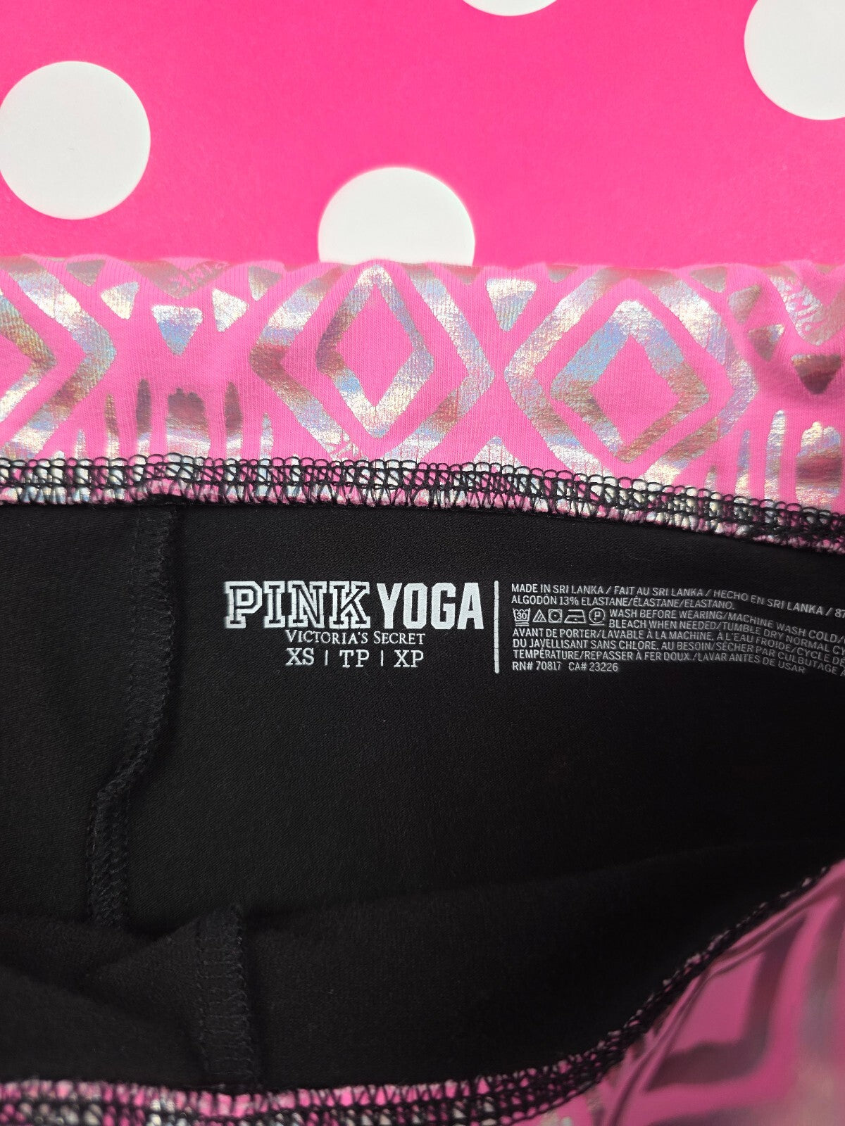 Victorias Secret PINK Foldover Shorts Yoga Holographic Y2k Vintage XS