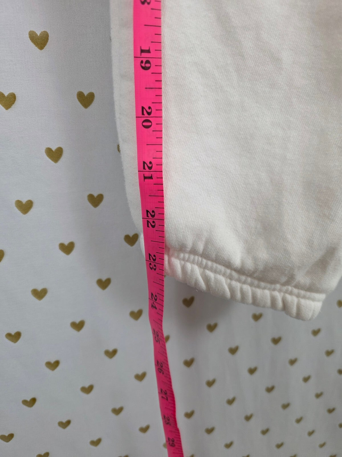 Victorias Secret PINK Vintage Y2k Logo Butt Sweats Sweatpants Large White
