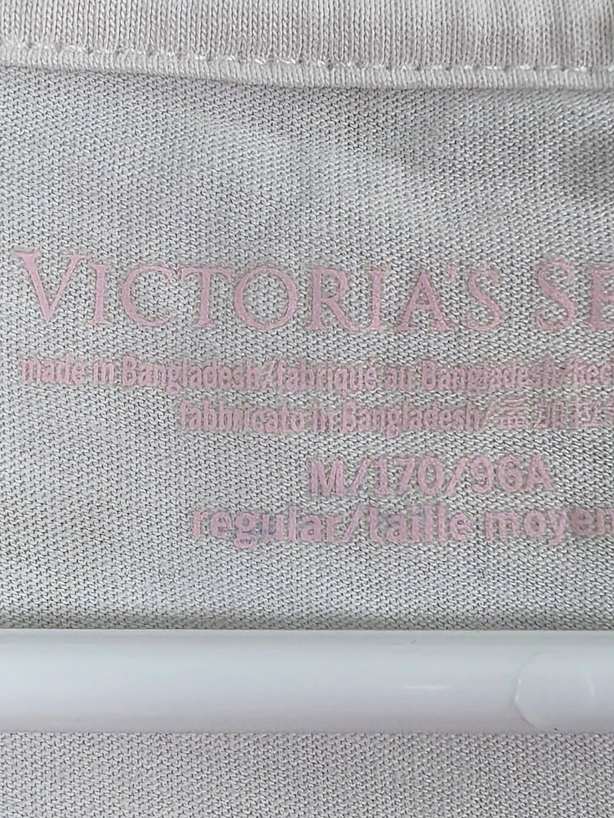 Victorias Secret White Signature Bling Long Sleeve Tee shirt  Medium