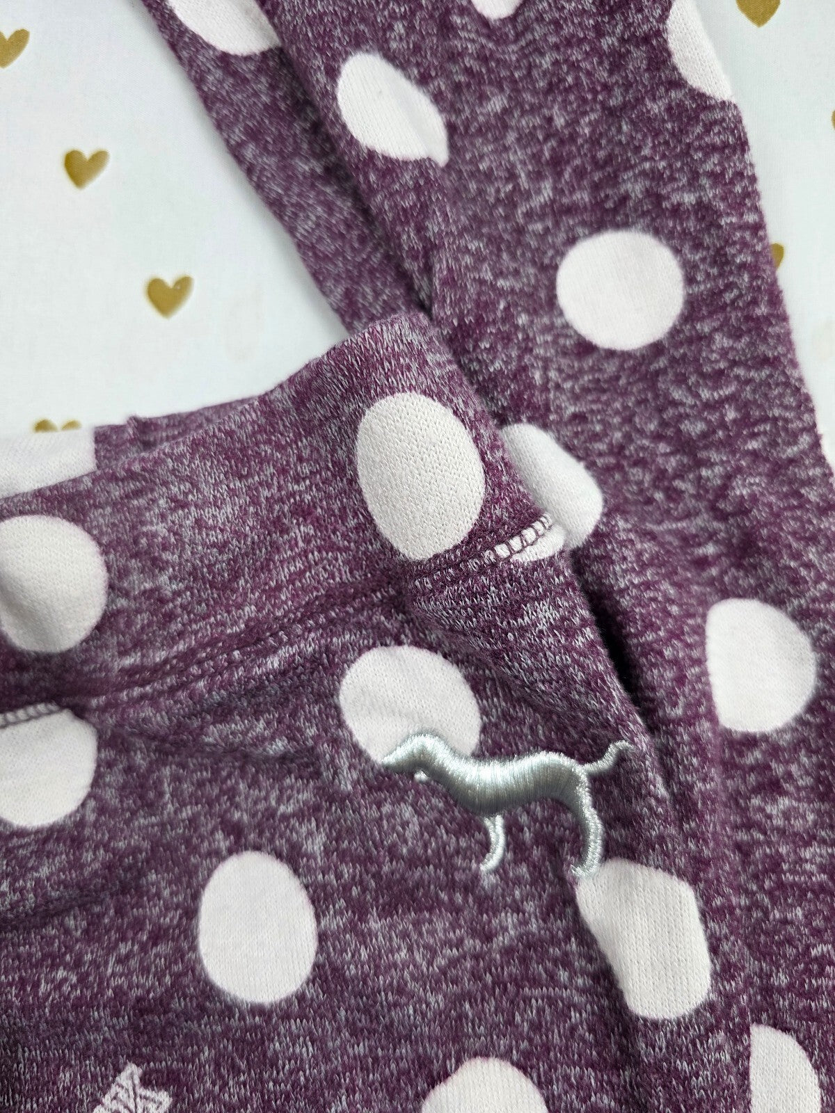 Victorias Secret Pink Soft Polka Dot Large  Sleep Pants Pajama PJ Bottoms