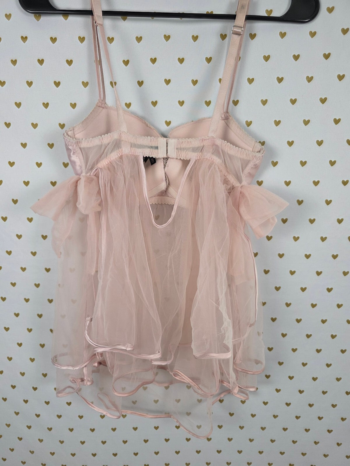 Victorias Secret 34D Bling Babydoll Push Up Nightie Lingerie