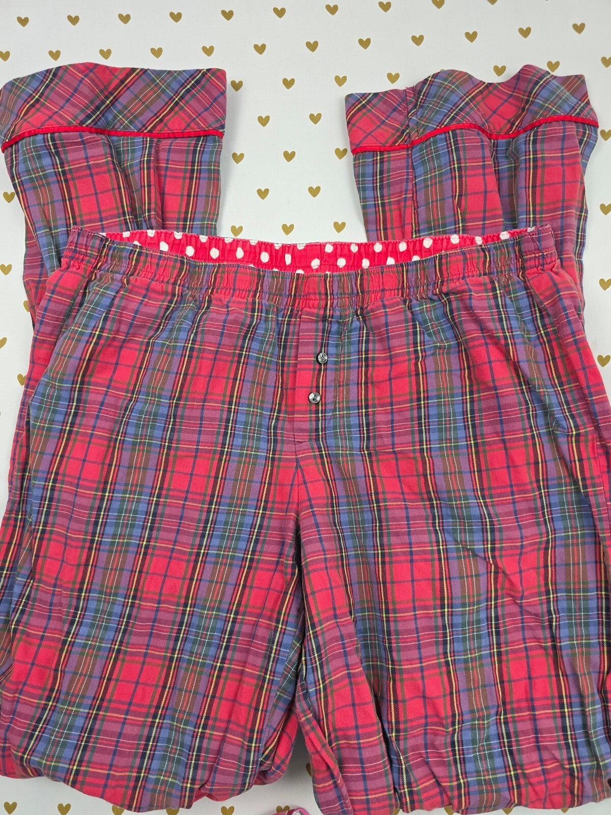 Victorias Secret Red Plaid Small  Sleep Pants Pajama PJ Bottoms