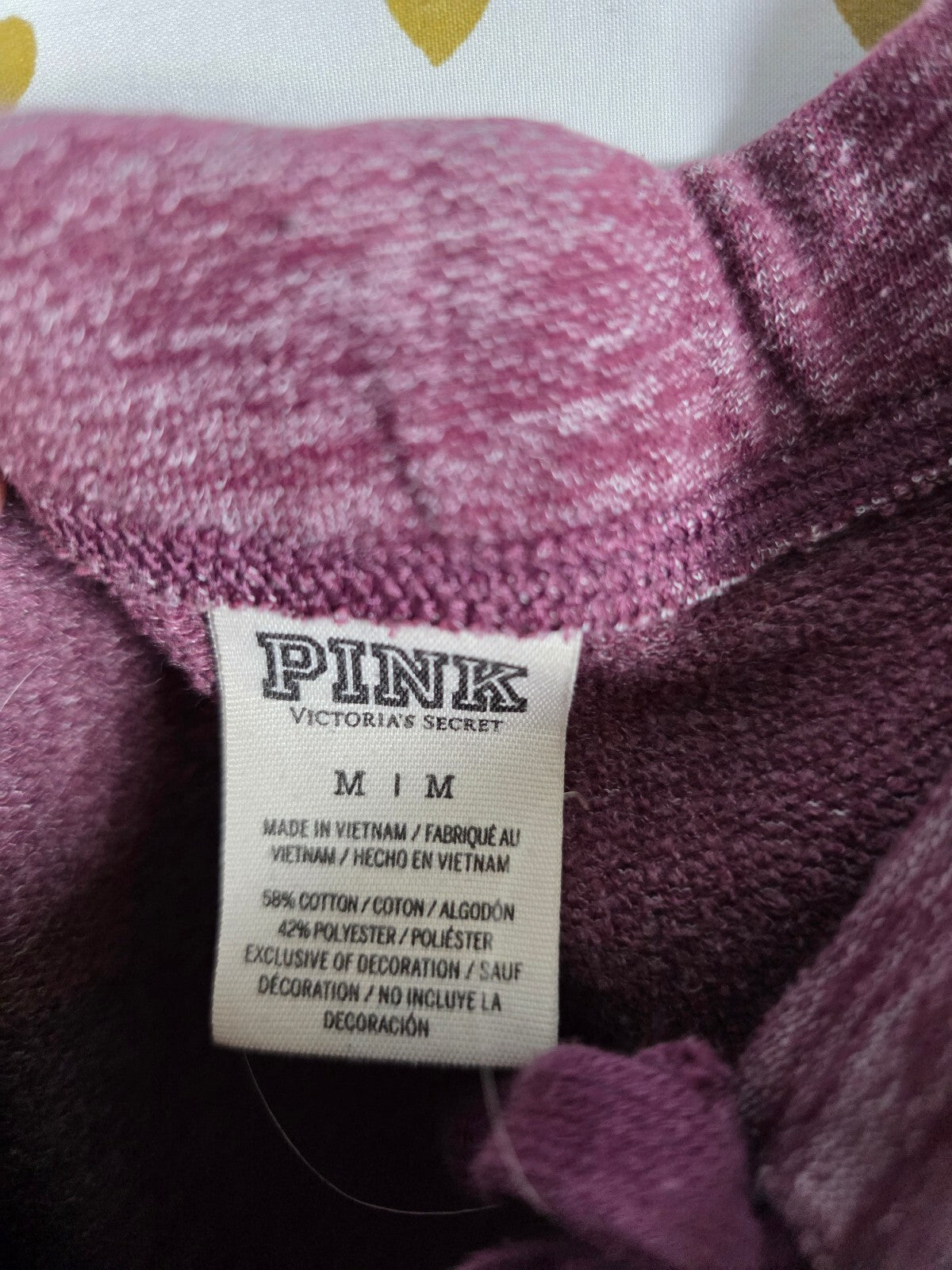 Victorias Secret PINK Raw Hem Boyfriend Diaper Butt Sweats Sweatpants Medium