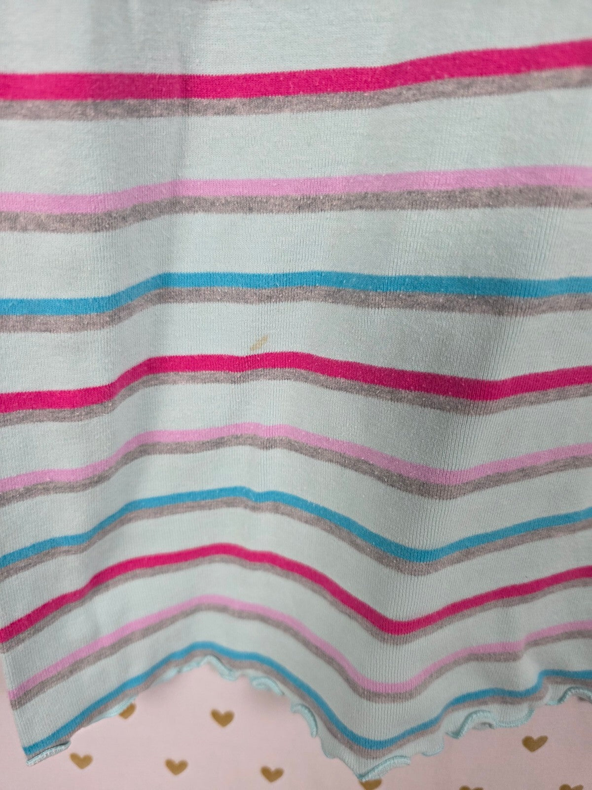 Victorias Secret Vintage y2k 100% Cotton Striped Long sleeve Nightgown Shirt M