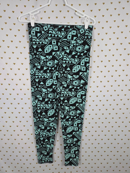Victorias Secret PINK Mint Geometric Yoga Pants Small Studded