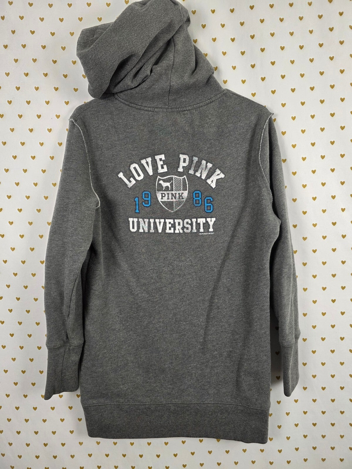 Victorias Secret PINK Vintage Y2k University Sweater Dress Hoodie Small