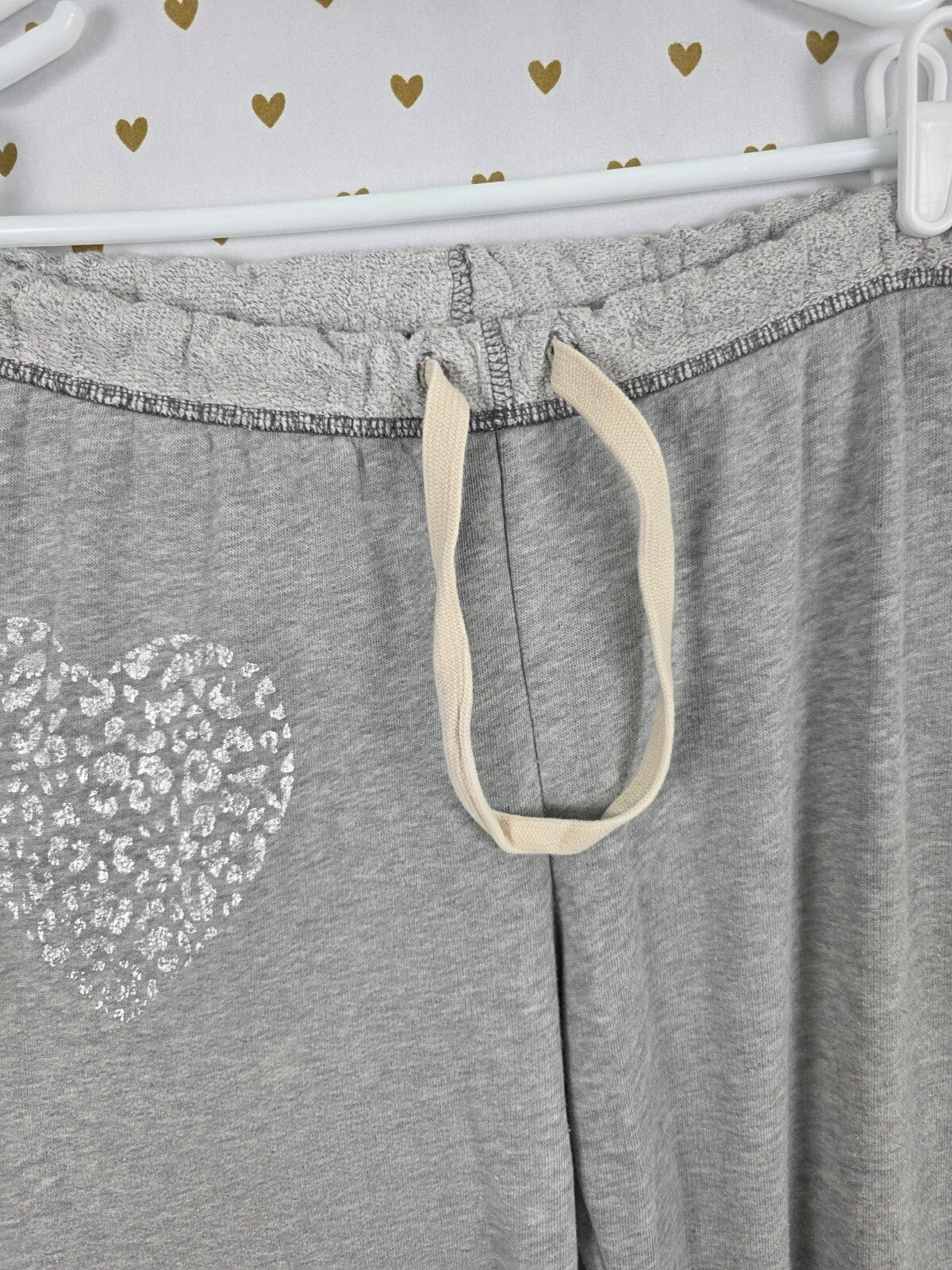 Victorias Secret PINK Vintage Cheetah Heart Logo Sweats Sweatpants XS