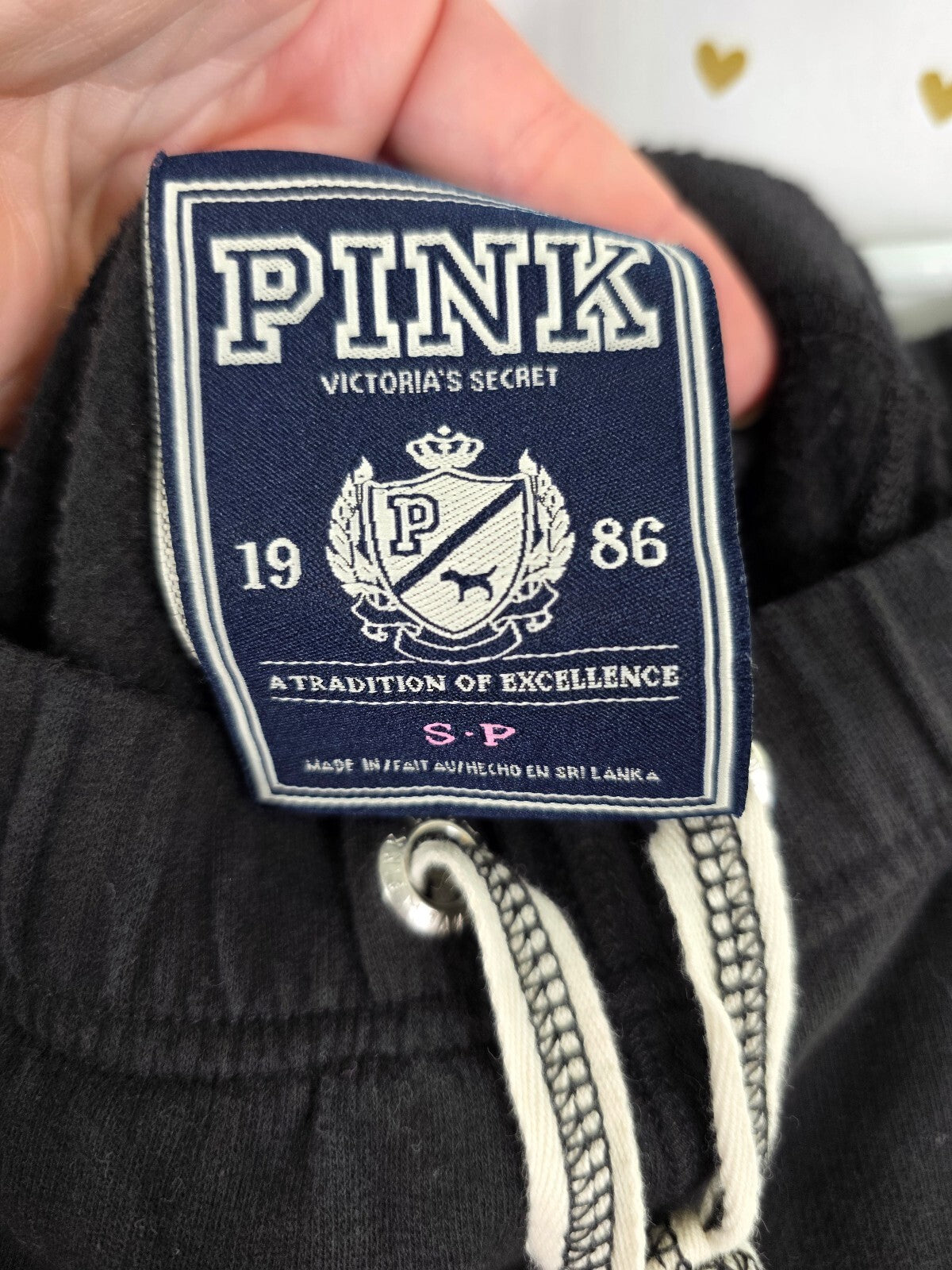 Victorias Secret PINK Vintage Y2k Full zip Hoodie Boyfriend Sweats Set Small L