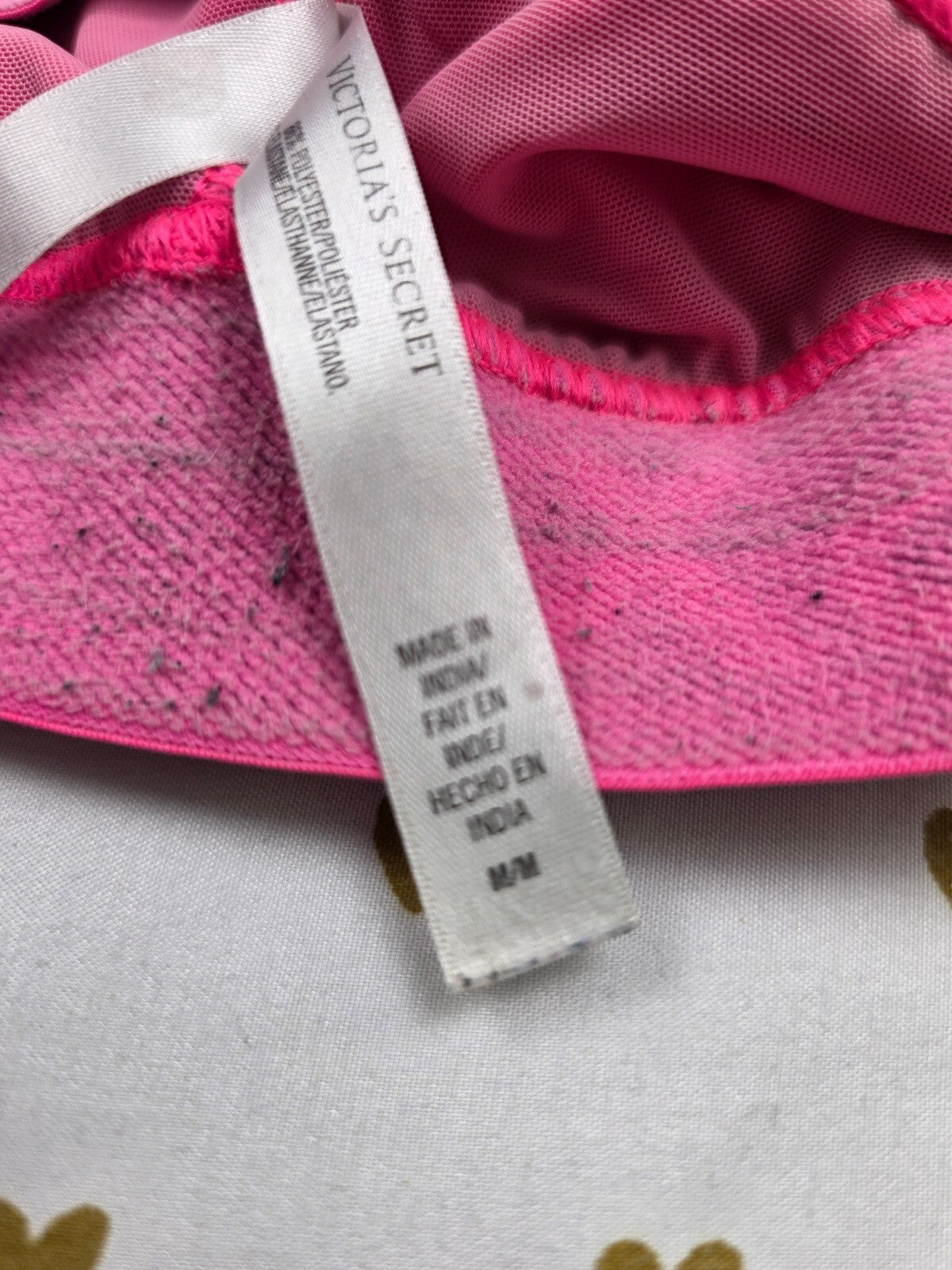 Victorias Secret VSX Sports Bra Active Tank Tops Exercise Support Pink Medium