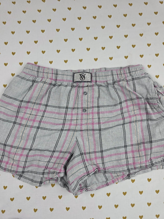 Victorias Secret  Bling Logo Sleep Shorts Boxers Pajama Bottoms XS