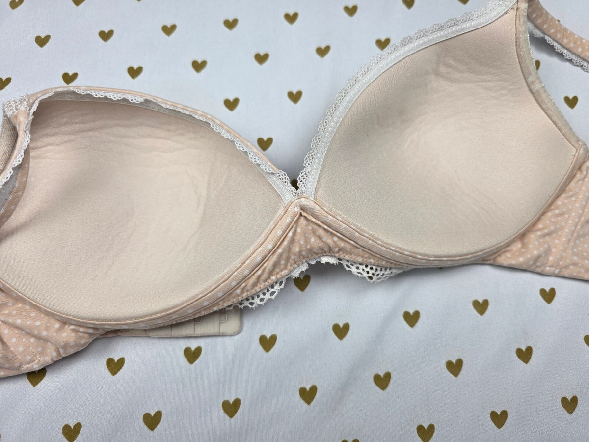 Victorias Secret Polka Dot Wireless No Wire Bra 36B