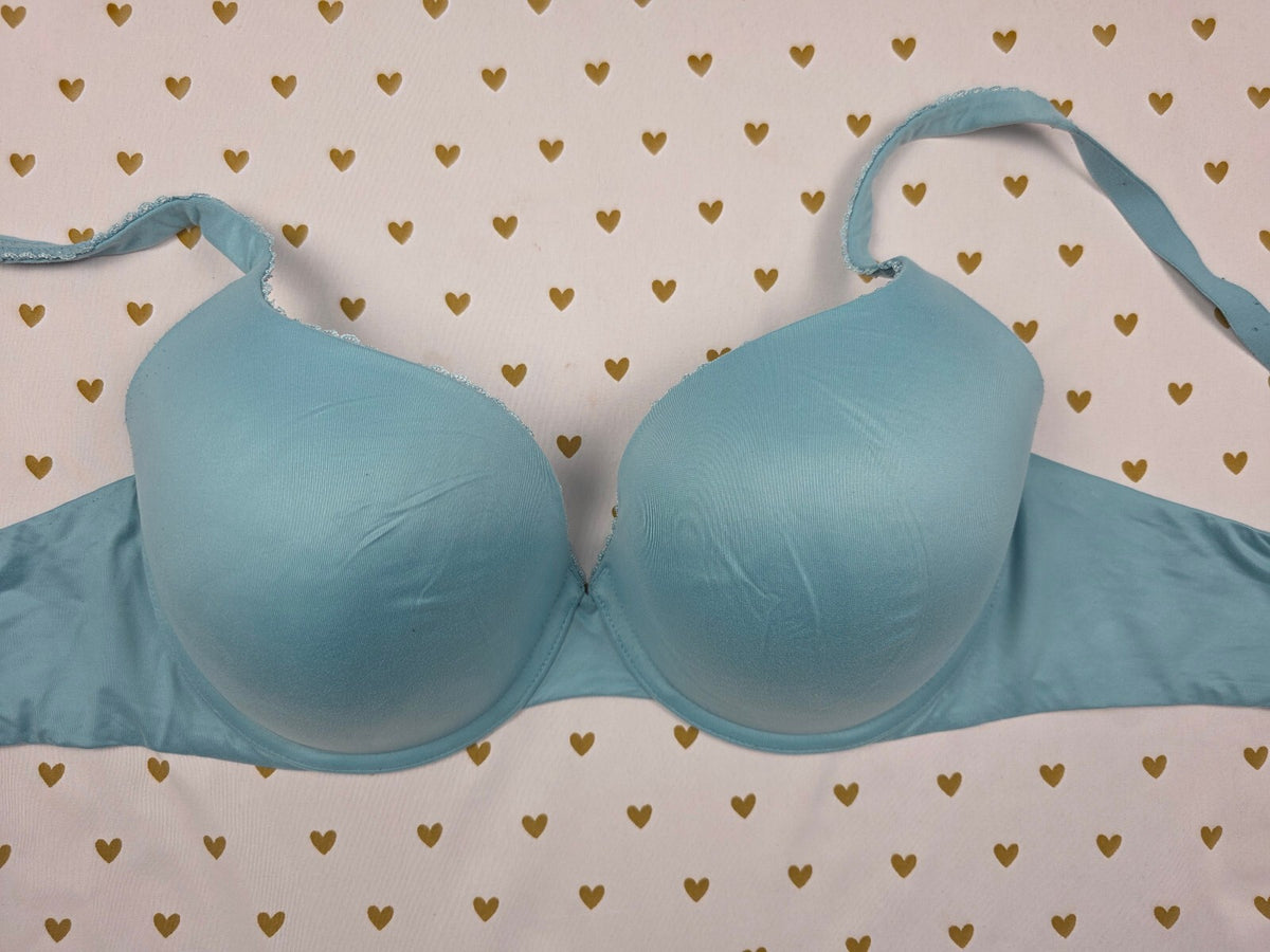 Victorias Secret Blue Perfect Shape Bra 36DD