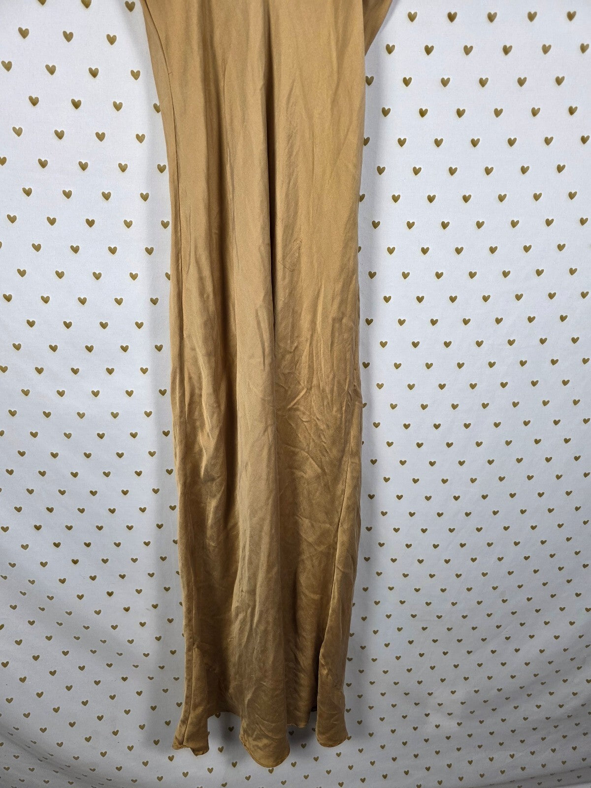 Vintage Victoria's Secret Gold Label 100% Silk Champagne Maxi Slip Dress S